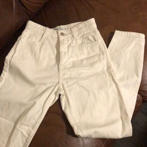 Zara white jeans